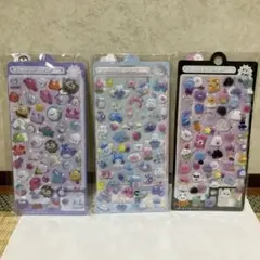 立体シール 3枚セット キャラクター・動物モチーフ