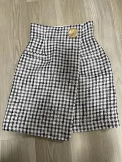 snidel スナイデル ツイードラップミニスカート