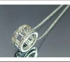 ー▼▼❸j←←←m18-10番 RomanNumeralリングネックレス