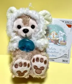 ダッフィー ぬいぐるみチャーム　ホワイトウィンタータイムワンダーズ