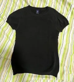 GAP⚫︎黒⚫︎半袖⚫︎サマーニット⚫︎トップス⚫︎XS