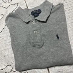 美品☆Polo Ralph Lauren ☆グレー ポロシャツ 長袖☆110