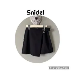 Snidel ミニスカート ブラック バックル付きのサムネイル
