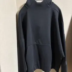 adidas ブラック フード付きパーカー L