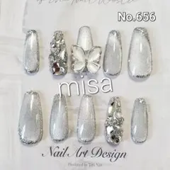 【オーダー】マグネット　埋めつくし　ラメ　ビジュー ネイルチップ　ジェルネイル