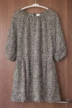 H&M フラワープリント 七分袖チュニック