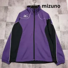 mizuno ナイロンジャケット 紫/黒　ウインドブレーカー　男女兼用 ＳＳ