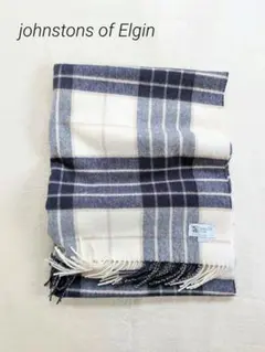 美品　ジョンストンズ　大判ストール ノックモア　カシミヤ100%　即日発送