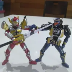 仮面ライダー アクションフィギュア 2体セット 仮面ライダーバロン 鎧武