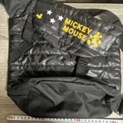 【ディズニー】ミッキーマウス ゆったり　ボディバッグ ブラック