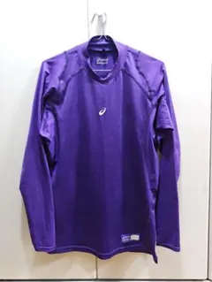 アシックス　アンダーシャツ　紫