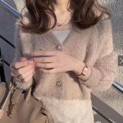 GRL / シャギーニットカーディガン