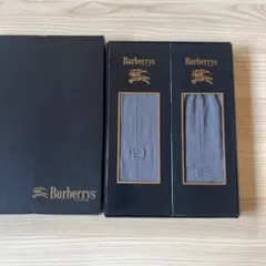 未使用　バーバリー メンズ　紳士靴下　ソックス　25㎝　2足セット