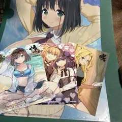 特典4点咲-Saki- 怜-Toki- シノハユ クリアファイル　ブロマイド