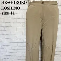 HK KOSHINO ストレッチスラックス L ベージュ オフィスカジュアル