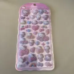 国内正規品　ハローキティ コットンパフィーシール サンリオ ヒョウ柄