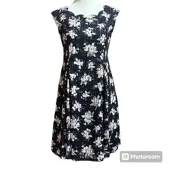 美品✨フェルゥ♪ノースリーブワンピース♪花柄♪1♪レディース♪ひざ丈♪オンワード