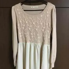 SALE！マジェの花柄切り替えワンピ