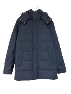 UNITED ARROWS ダウンジャケット ネイビー フード付き ミドル丈