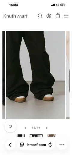 未使用】Knuth Marf graffiti pants black M - メルカリ