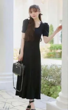 Rady リブニットワンピース　ブラック　Mサイズ