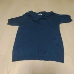 essentiel 半袖 ニット セーラーカラー ブルーのサムネイル