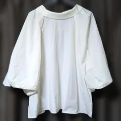 レリアン Leilian WHITE LABEL　サークルカラーブラウス