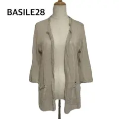 BASILE28 バジーレベントット リネン混 フリンジ カーディガンのサムネイル