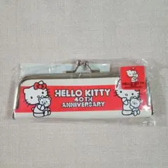 ハローキティ 40th Anniversary 印鑑ケース 朱肉付き　平成レトロ