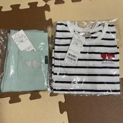 新品未使用　プティマイン　半袖Tシャツ　7分丈レギンス　100cm 2枚セット