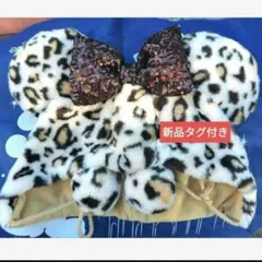 ファンキャップ　ヒョウ柄　ゴールド　金 レオパード　豹柄　ブラウン 東京ディズニ
