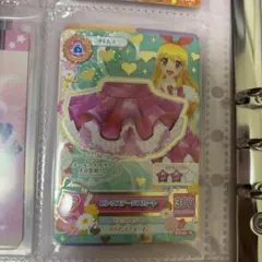 ピンクステージスカート　アイカツカード　アイカツ大衣装展