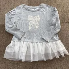 H&M チュール付きトレーナー