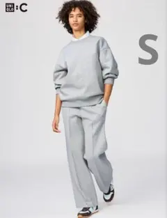 UNIQLO スウェットストレートパンツ　グレー　S標準丈