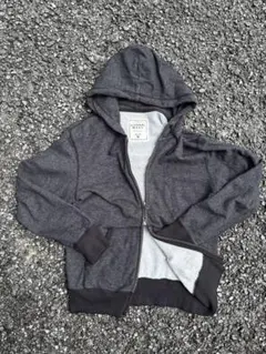 00s OLD UNIQLO DOUBLE ZIP HOODIE BLACK
