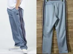 新品未使用　needles トラックパンツ　サックスブルー Needles - 22ss Needles トラックパンツ サックスブルー ナロー