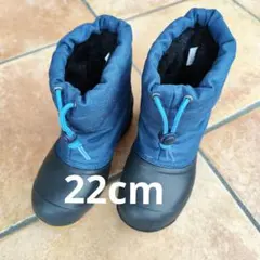 ネイビー ブーツ 22.0cm