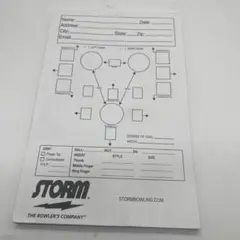 ボウリング　ストーム　メジャーシート