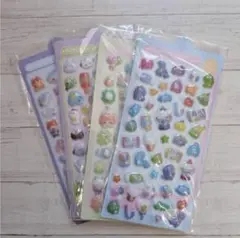 ぷくぷくシール ドロップシール 4枚セット シール交換 平成 大量 かわいい