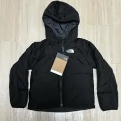 THE NORTH FACE キッズ リバーシブル　ダウンコート 黒　グレー