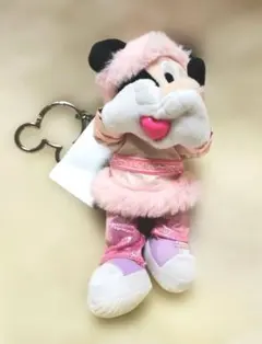 ミッキー　ぬいぐるみキーホルダー・キーチェーン　ピンク　誕生日