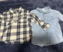 シャツ　２枚セット　プティマイン　H&M