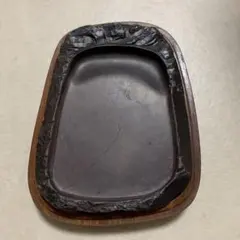 ♦中国硯 古玩 硯蓋 縞黒檀 龍文様硯 文房四宝 古美術品 アンティーク 骨董品 ♢中国硯 古玩 硯蓋 縞黒檀 龍文様硯 文房四宝 古美術品