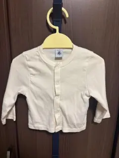 PETIT BATEAU クリーム色 カーディガン 18m