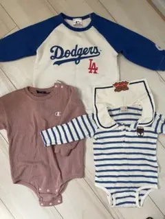 プティマイン/Dodgers/Champion ベビー服 3点セット
