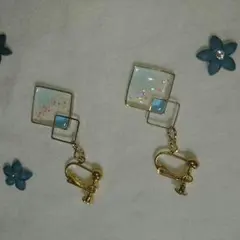 【オーダーメイド】冬色 キラキラ イヤリングチャーム