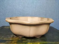 陶器製 赤褐色 大型盆栽鉢　排水穴付き　落款　陶陽　松本武 陶器製 赤褐色 大型盆栽鉢 排水穴付き 落款 陶陽 松本武 【公式通販】