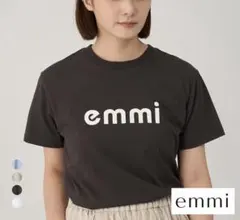 【タグ付未使用】emmi yoga ロゴT UV接触冷感 チャコールグレー 綿のサムネイル