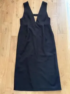 KBF ノースリーブ　ジャンパースカート　ブラック