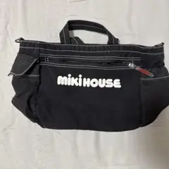 Miki House 黒 トートバッグ